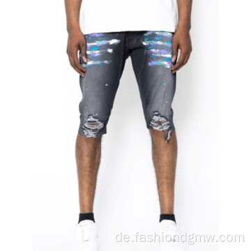 Stil Baggy Jean Short für den Menschen